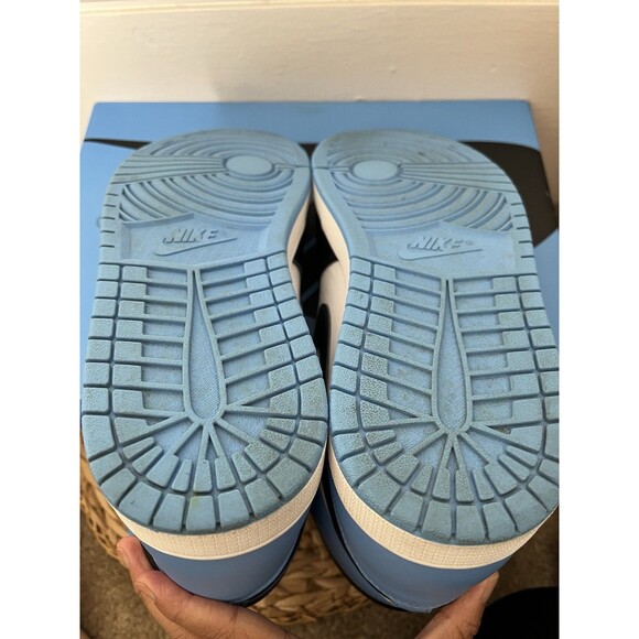 Nike Men’s Size 11.5 Air Jordan 1 Retro OG High Top Blue Black Lace Up With Box - Picture 11 of 12
